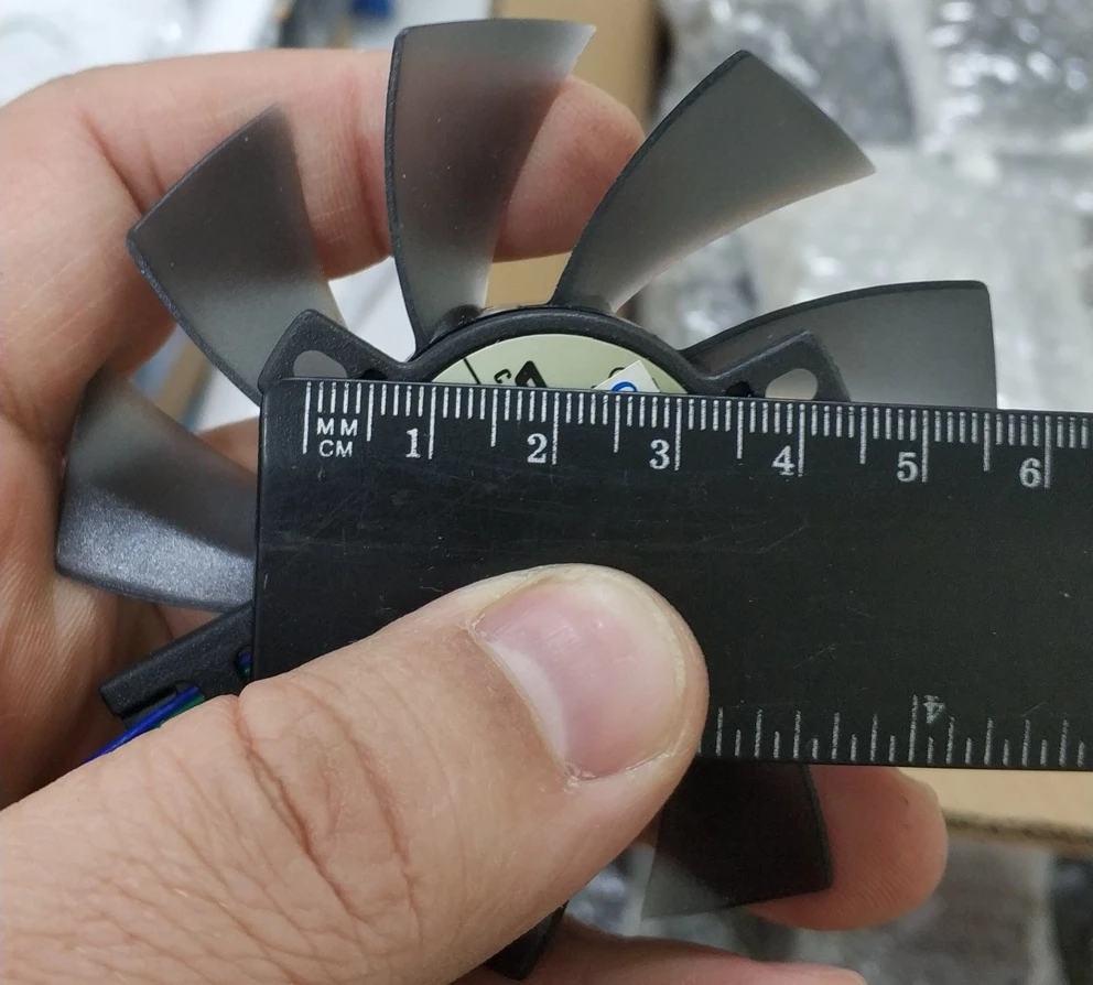 Fan for VGA (CoolerAge), MALE 4-pin, 75mm, 3-pin oval mounting, подшипниковый