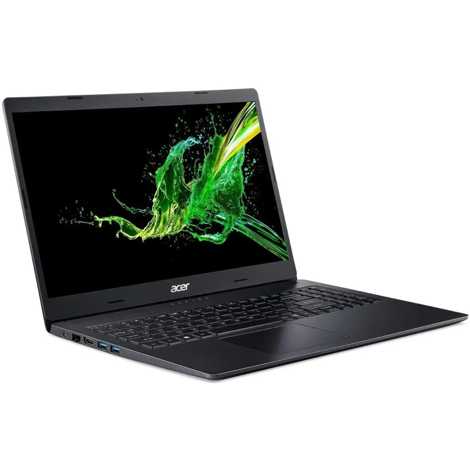 Ноутбук Acer Aspire 3 [15.6"], (Intel Core i3-1005G1 2/4, 3.40ГГц, 4МБ, 10нм + NVIDIA MX330 2ГБ), 4ГБ DDR4, 120ГБ NVME, 15.6" 1366x768, 1.9кг, DOS, Чёрный