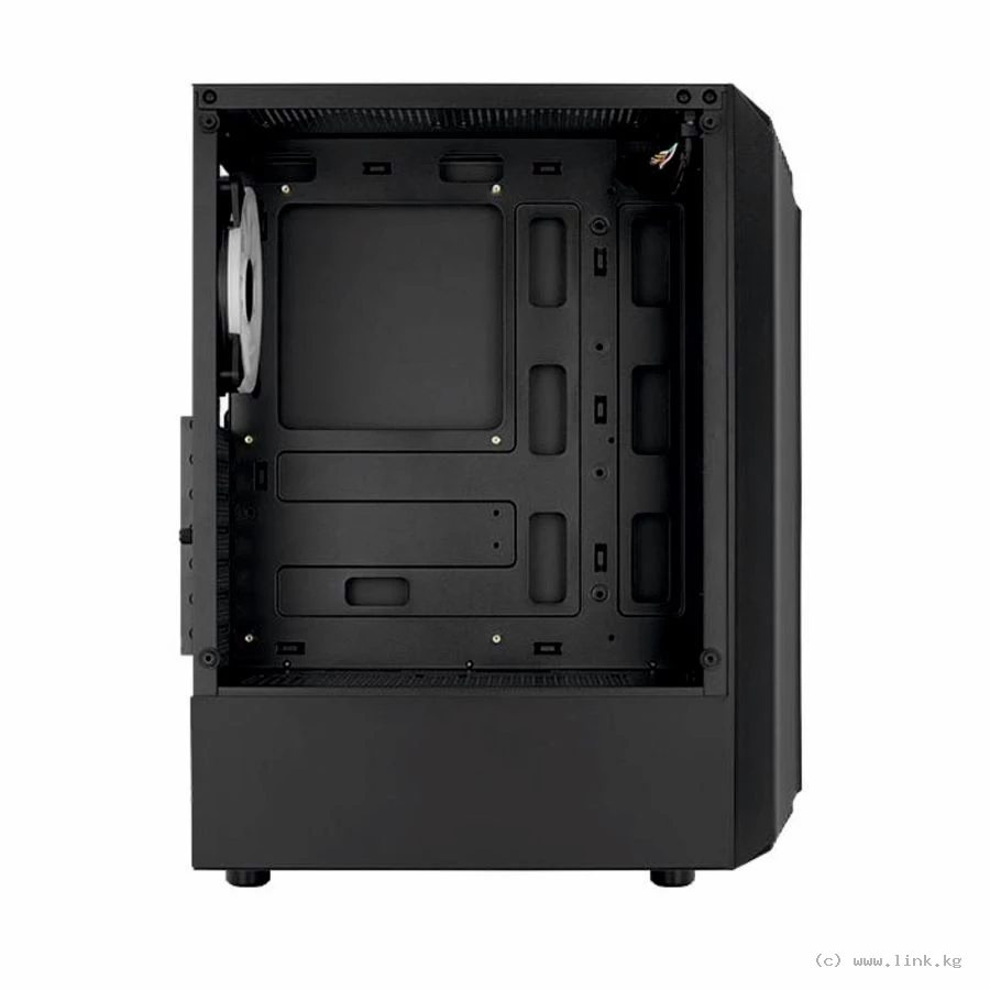 Корпус Aerocool Bionic-G-BK-v2,  ATX/Micro /ATX, USB2*3.0/1*2.0,HD-Audio+Mic, Кулер 1*12см RGB, Высо