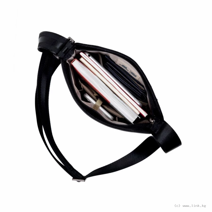 RivaCase 8509 CARDIFF Black Crossbody bag 8"