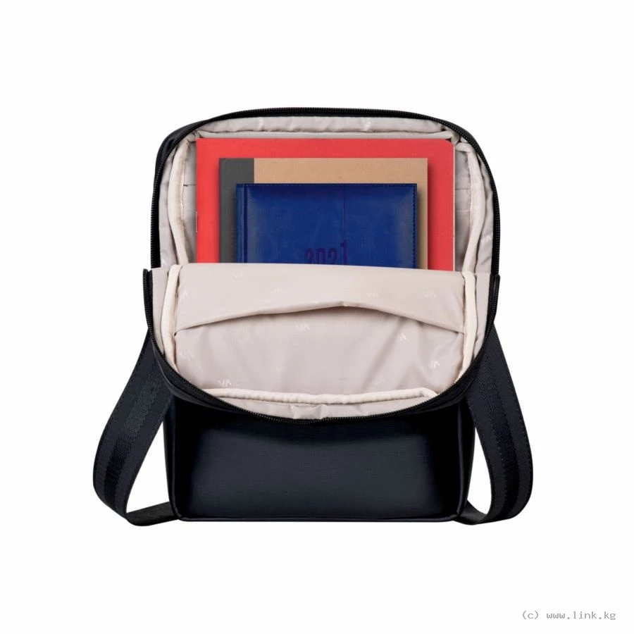 RivaCase 8511 CARDIFF Black Crossbody bag 11"