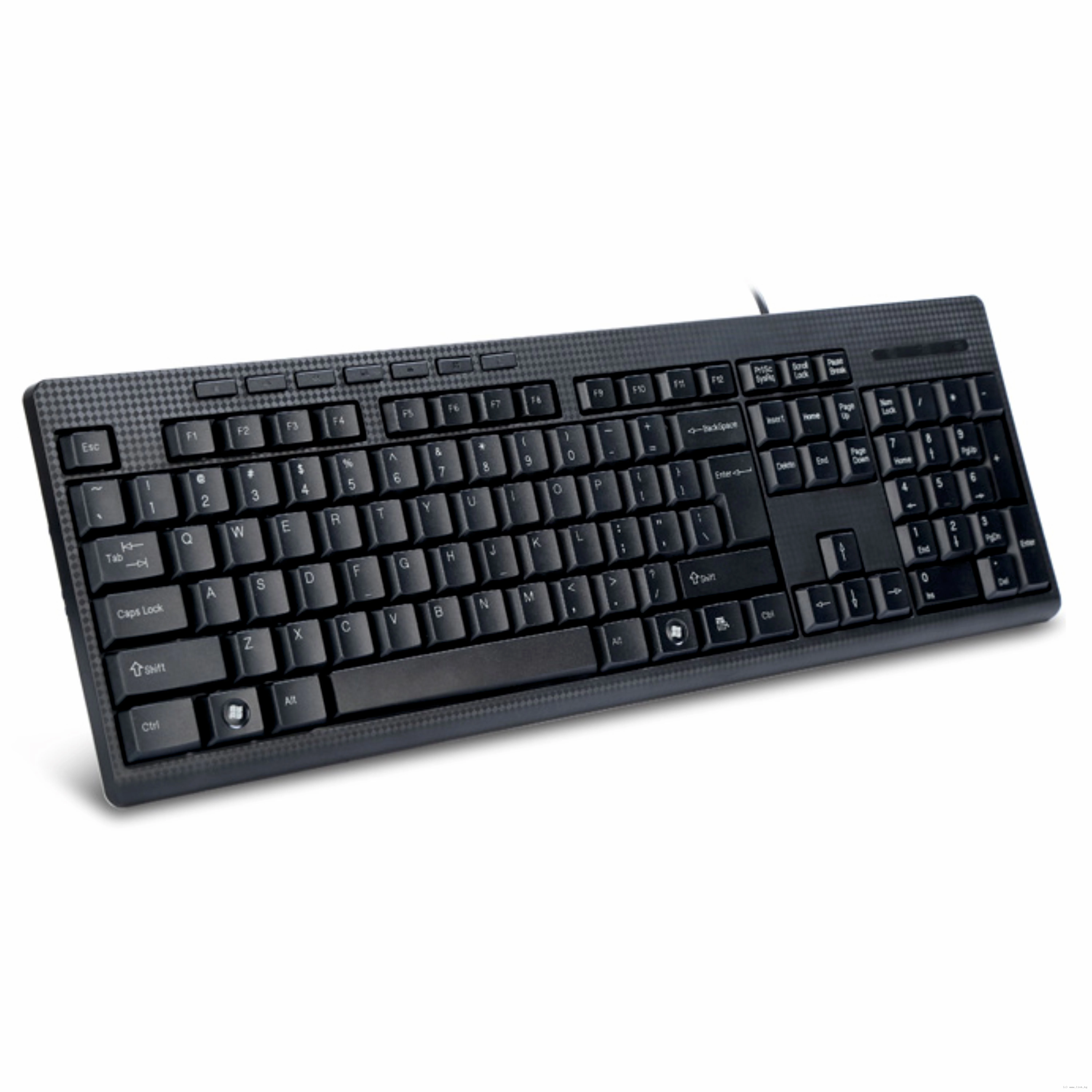 Клавиатура проводная Delux K6300U (105станд.+ 7мультим.клавиш, USB) черная