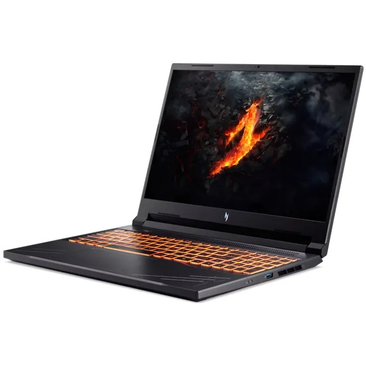 Ноутбук Acer Nitro V16 [16"], (Intel Core i7-14650HX 16/24, 5.20ГГц, 30МБ, 7нм + NVIDIA RTX 4050 6ГБ), 8ГБ DDR5, 240ГБ NVME, 16" IPS 1920x1200, NO, Чёрный