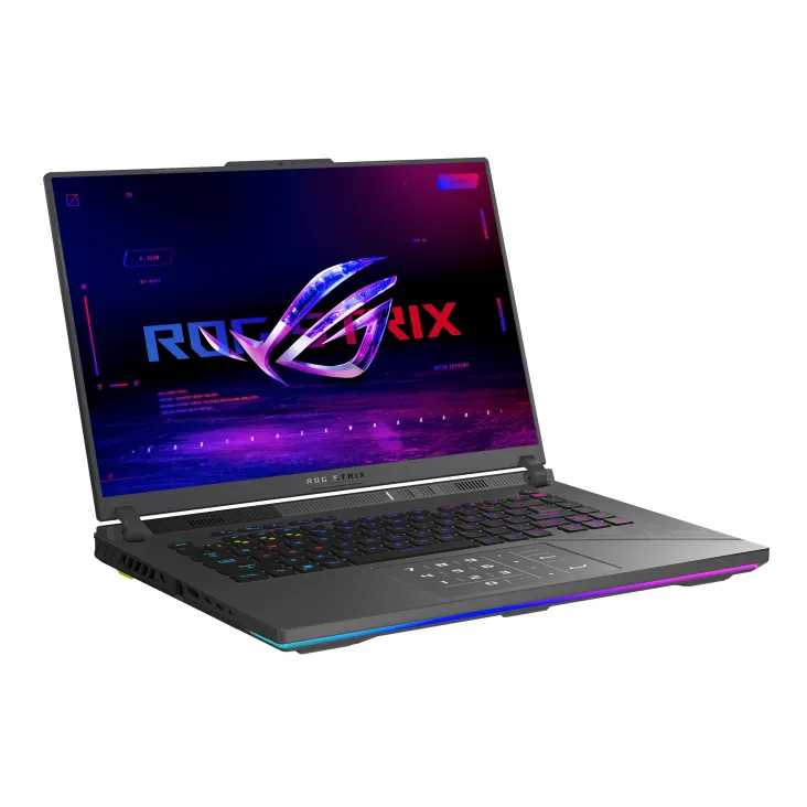 Ноутбук ASUS ROG Strix G16 [16"], (AMD Ryzen 9 8940HX 16/32, 5.30ГГц, 64МБ, 5нм + NVIDIA GeForce RTX 5070 8ГБ), 16ГБ DDR5, 500ГБ NVME, 16" IPS 1920x1200, NO, Серый