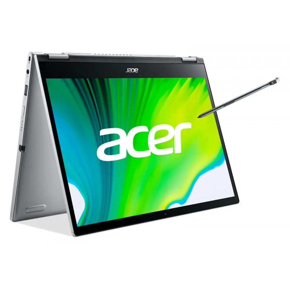 Ноутбук Acer Spin 3 [14"], (Intel Core i5-1235U 10/12, 4.40ГГц, 12МБ, 10нм), 8ГБ DDR4, 500ГБ SSD, 14" IPS 1920x1080, 1.5кг, WIN11, Серебристый