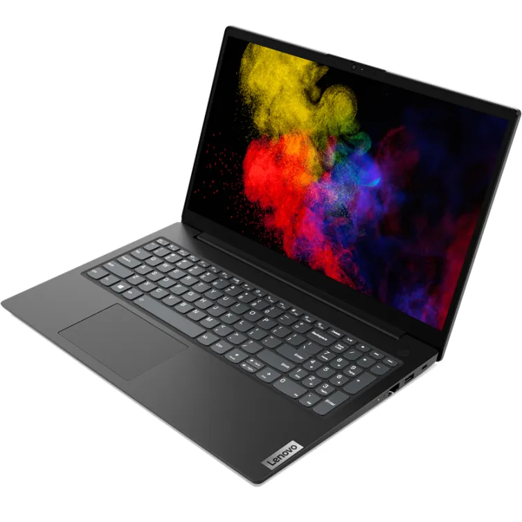 Ноутбук Lenovo V15 [15.6"], (Intel Celeron N4500 2/2, 2.80ГГц, 4МБ, 10нм), 4ГБ DDR4, 120ГБ NVME, 15.6" 1920x1080, DOS, Чёрный
