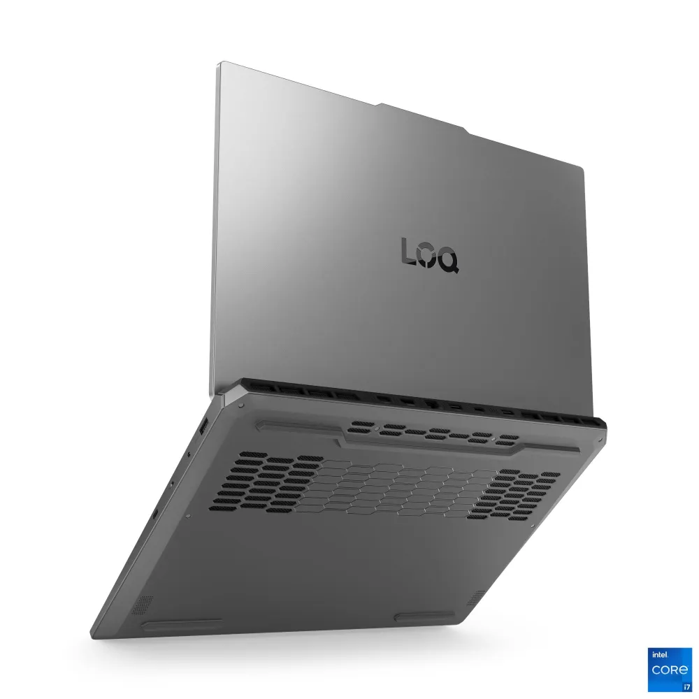 Ноутбук Lenovo LOQ [17.3"], (Intel Core i7-14700HX 20/28, 5.50ГГц, 33МБ, 10нм + NVIDIA RTX 5060 8ГБ), 8ГБ DDR5, 240ГБ NVME, 17.3" IPS 1920x1080, NO, Серый