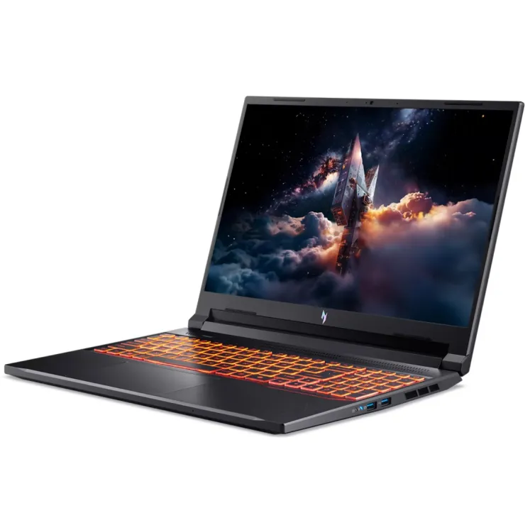 Ноутбук Acer Nitro V16 [16"], (AMD Ryzen 5 240 6/12, 5.00ГГц, 16МБ, 4нм + NVIDIA RTX 5050 8ГБ), 16ГБ DDR5, 500ГБ NVME, 16" IPS 1920x1200, WIN11, Чёрный