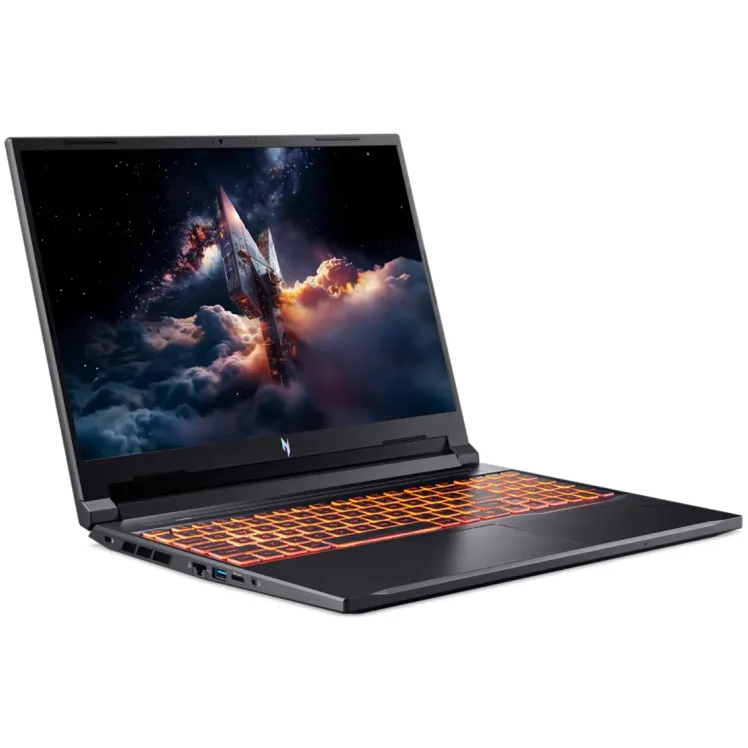 Ноутбук Acer Nitro V16 [16"], (AMD Ryzen 5 240 6/12, 5.00ГГц, 16МБ, 4нм + NVIDIA RTX 5050 8ГБ), 16ГБ DDR5, 500ГБ NVME, 16" IPS 1920x1200, WIN11, Чёрный