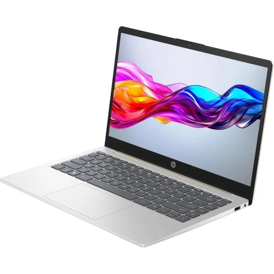 Ноутбук HP Laptop 14 [14"], (AMD Ryzen 7 7730U 8/16, 4.50ГГц, 16МБ, 7нм), 8ГБ DDR4, 240ГБ NVME, 14" 1366x768, WIN11, Серебристый