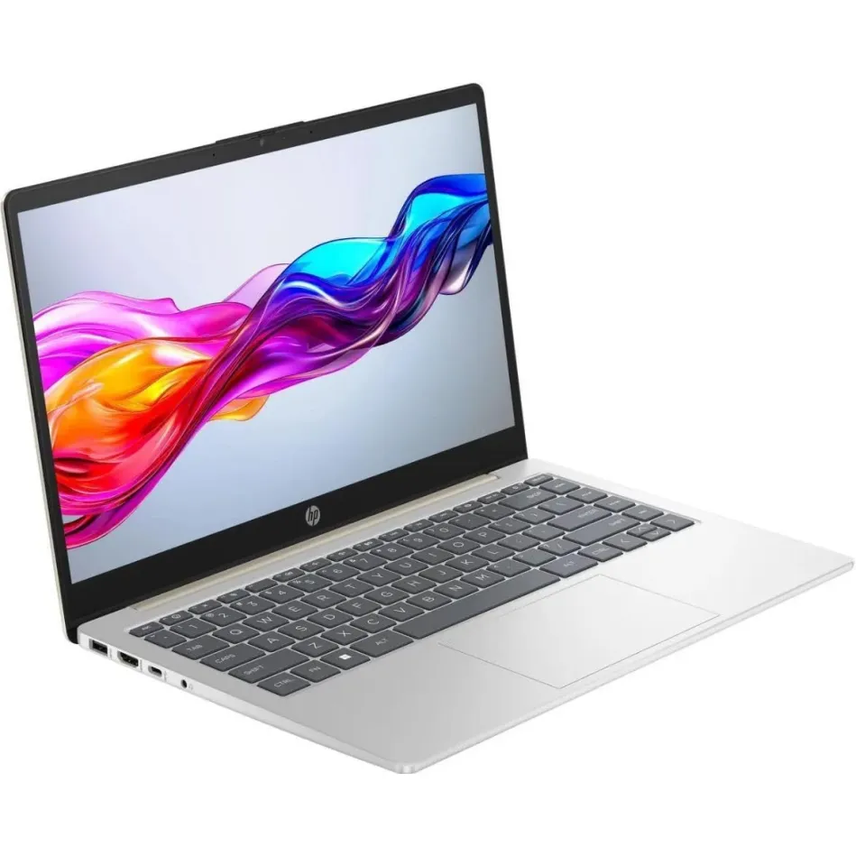 Ноутбук HP Laptop 14 [14"], (AMD Ryzen 7 7730U 8/16, 4.50ГГц, 16МБ, 7нм), 8ГБ DDR4, 240ГБ NVME, 14" 1366x768, WIN11, Серебристый
