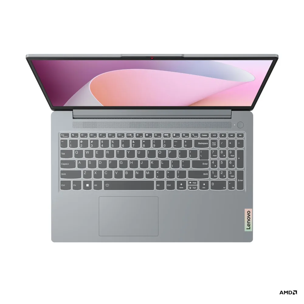 Ноутбук Lenovo IdeaPad Slim 3 15 [15.6"], (AMD Ryzen 7 5825U 8/16, 4.50ГГц, 16МБ, 7нм), 8ГБ DDR4, 240ГБ NVME, 15.6" IPS 1920x1080, DOS, Серый