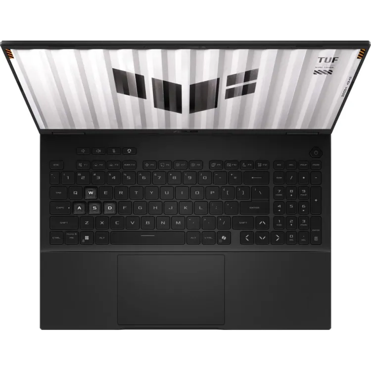 Ноутбук ASUS TUF Gaming [16"], (AMD Ryzen 9 8940HX 16/32, 5.30ГГц, 64МБ, 5нм + NVIDIA RTX 5060 8ГБ), 16ГБ DDR5, 1000ГБ NVME, 16" IPS 1920x1200, DOS, Серый