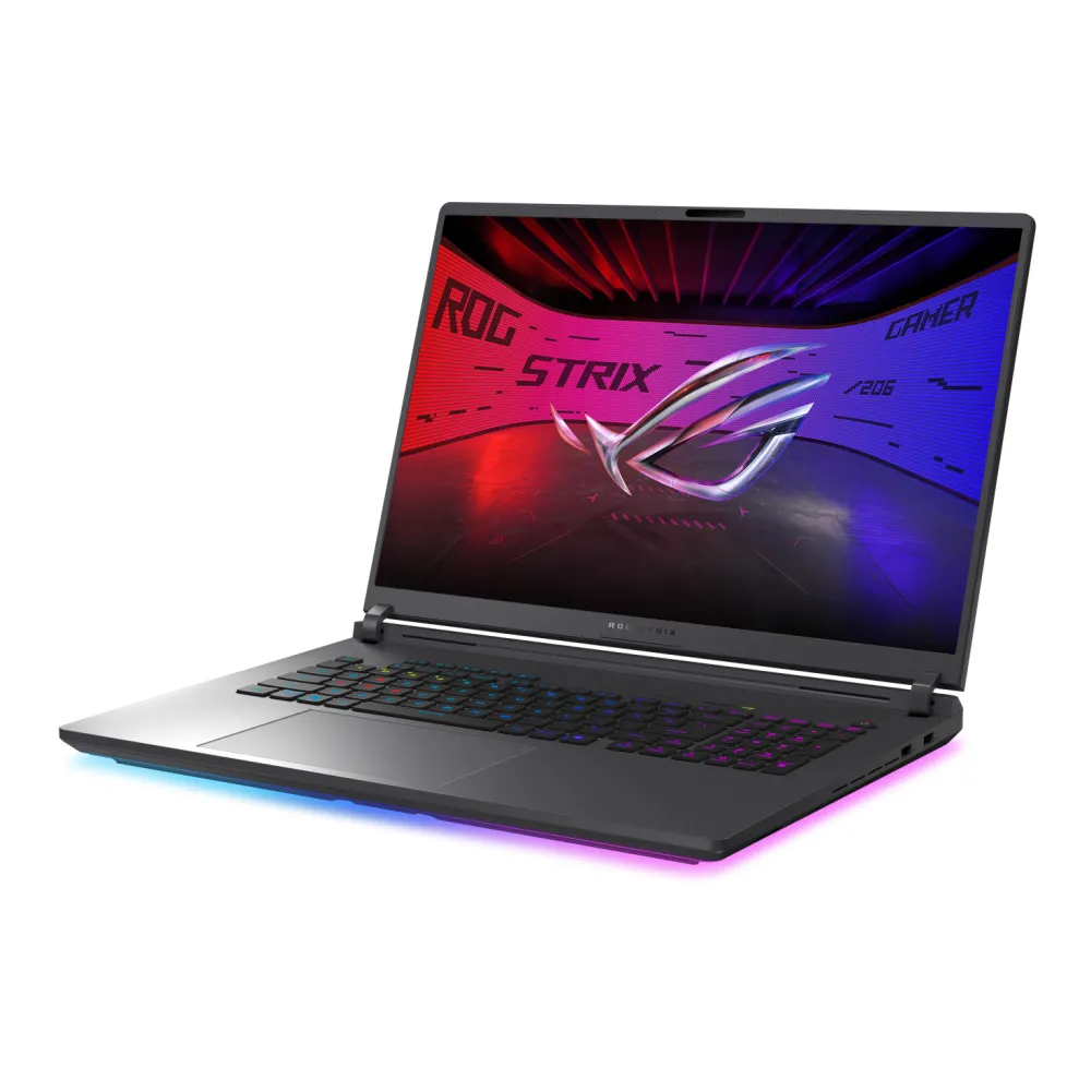 Ноутбук ASUS ROG Strix G18 [18"], (Intel Core Ultra 9 275HX 24/24, 5.40ГГц, 36МБ, 5нм + NVIDIA GeForce RTX 5060 8ГБ), 16ГБ DDR5, 500ГБ NVME, 18" IPS 2560x1600, NO, Серый
