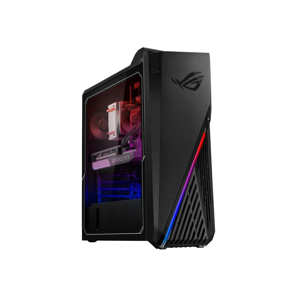 Системный блок ASUS ROG G15 Tower DT (G15DK-R5600X0040), (AMD Ryzen 5 5600X  + NVIDIA GeForce RTX 3070 8ГБ), 16ГБ DDR4, 500ГБ NVME, NO, Чёрный