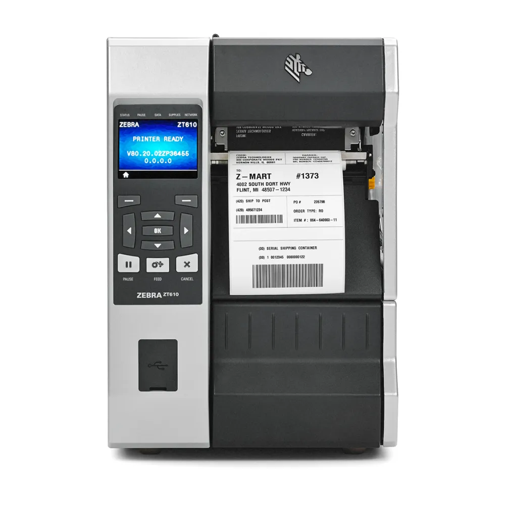 Термотрансферный принтер этикеток Zebra ZT610, Ч/Б, 356 мм/с, A4